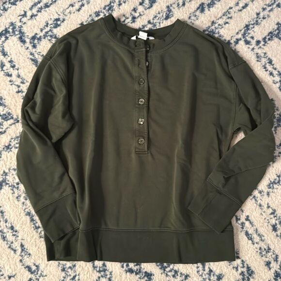 Athleta Balance Henley Sweatshirt - Picture 1 of 6